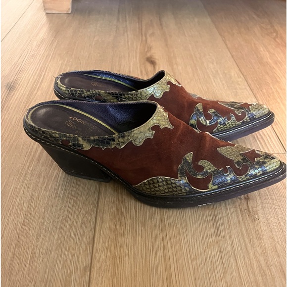 Donald Pliner Womens Size 6 Western Mule Couture Clogs - Picture 2 of 16
